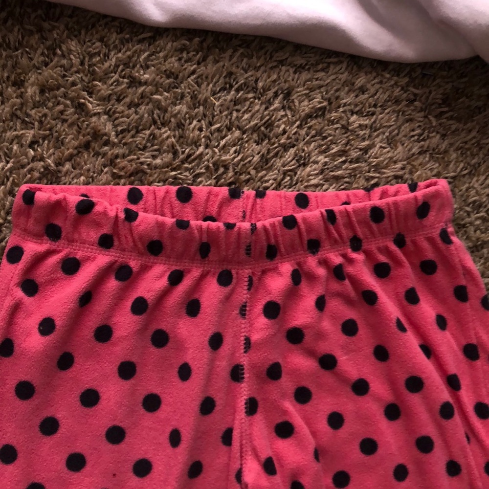 Pajama set•White w/ pink hearts•Pink w/ black dots - Picture 6 of 6